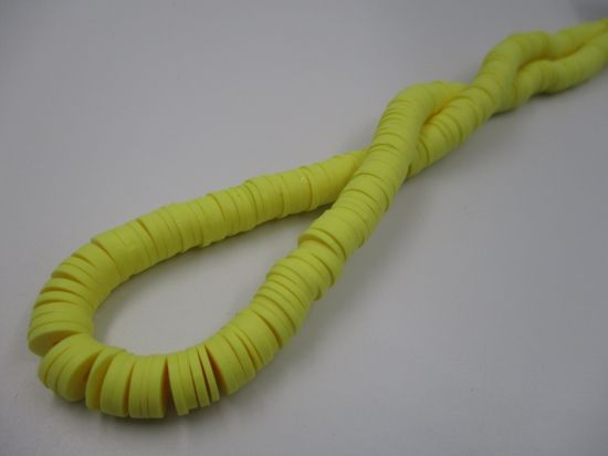 Polymer Clay Disc 8mm 40cm Dk Yellow