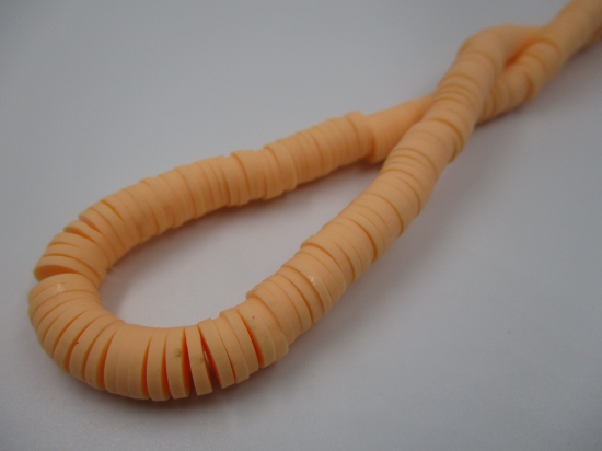 Polymer Clay Disc 8mm 40cm Dk Peach