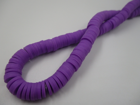 Polymer Clay Disc 8mm 40cm Dk Purple