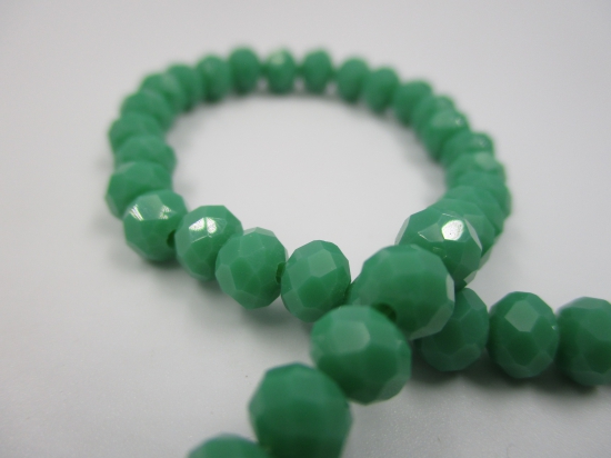 Crystal Disc 6mm Op Green +/-90pcs