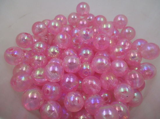 Luster Beads 250g Pink 12mm