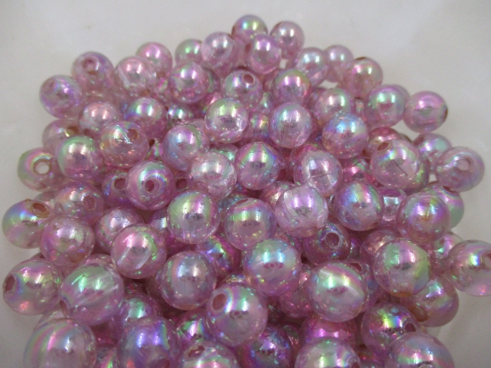 Luster Beads 250g Lt Pink 10mm