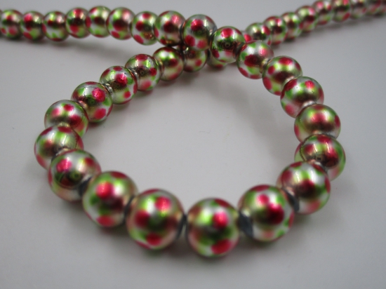 Glass Bead +/-58pcs 8mm