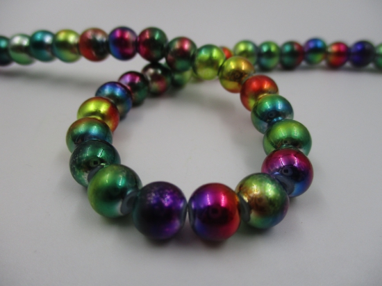 Glass Bead +/-58pcs 8mm