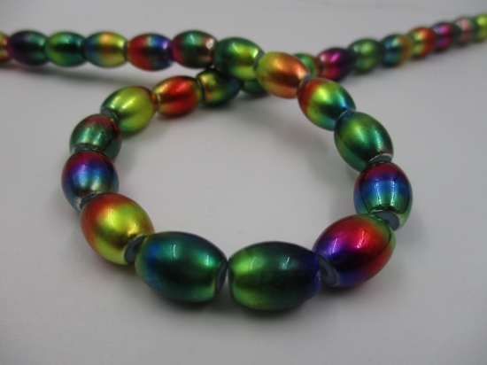 Glass Bead +/-38pcs 8x11mm