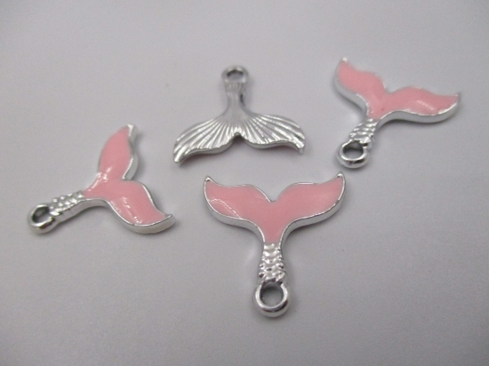 Charm Whale  4pcs Pink