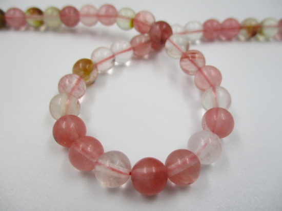 Mix Cherry Quartz 4mm +/-92pcs