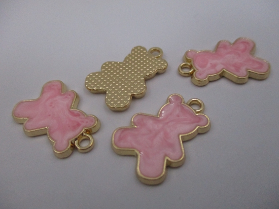 Charm Bear 4pcs Pink