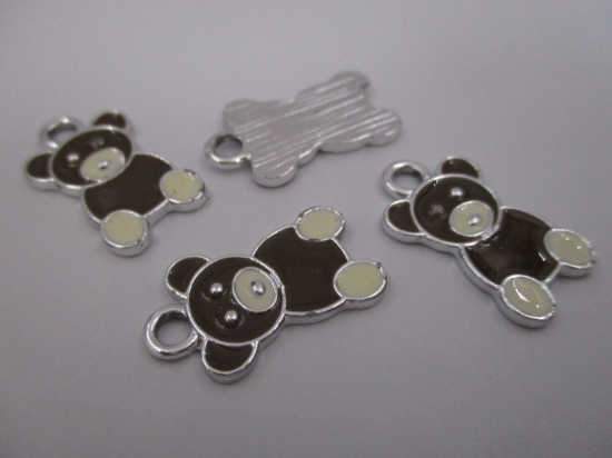 Charm Bear 4pcs Brown