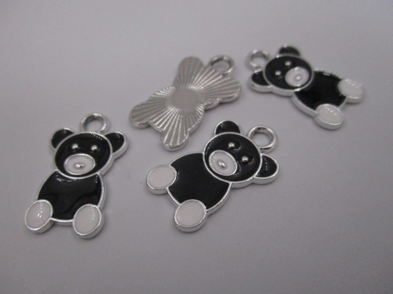 Charm Bear 4pcs Black