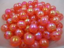 Luster Beads 250g Orange 12mm