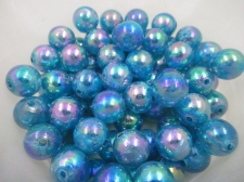 Luster Beads 250g Blue 10mm